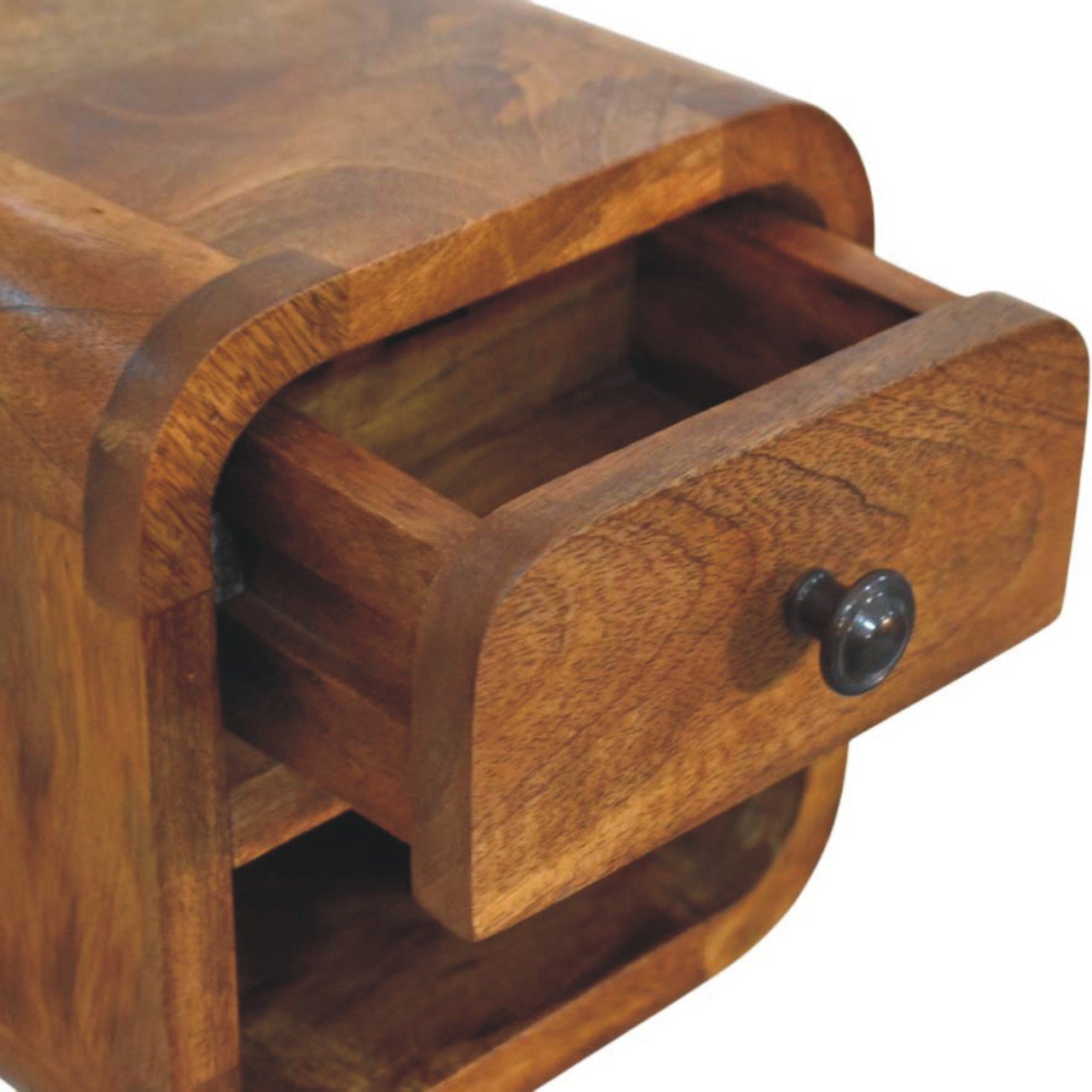 Szafka nocna Artisan IN4371 – lite drewno mango, wykończenie naturalne - Image 5