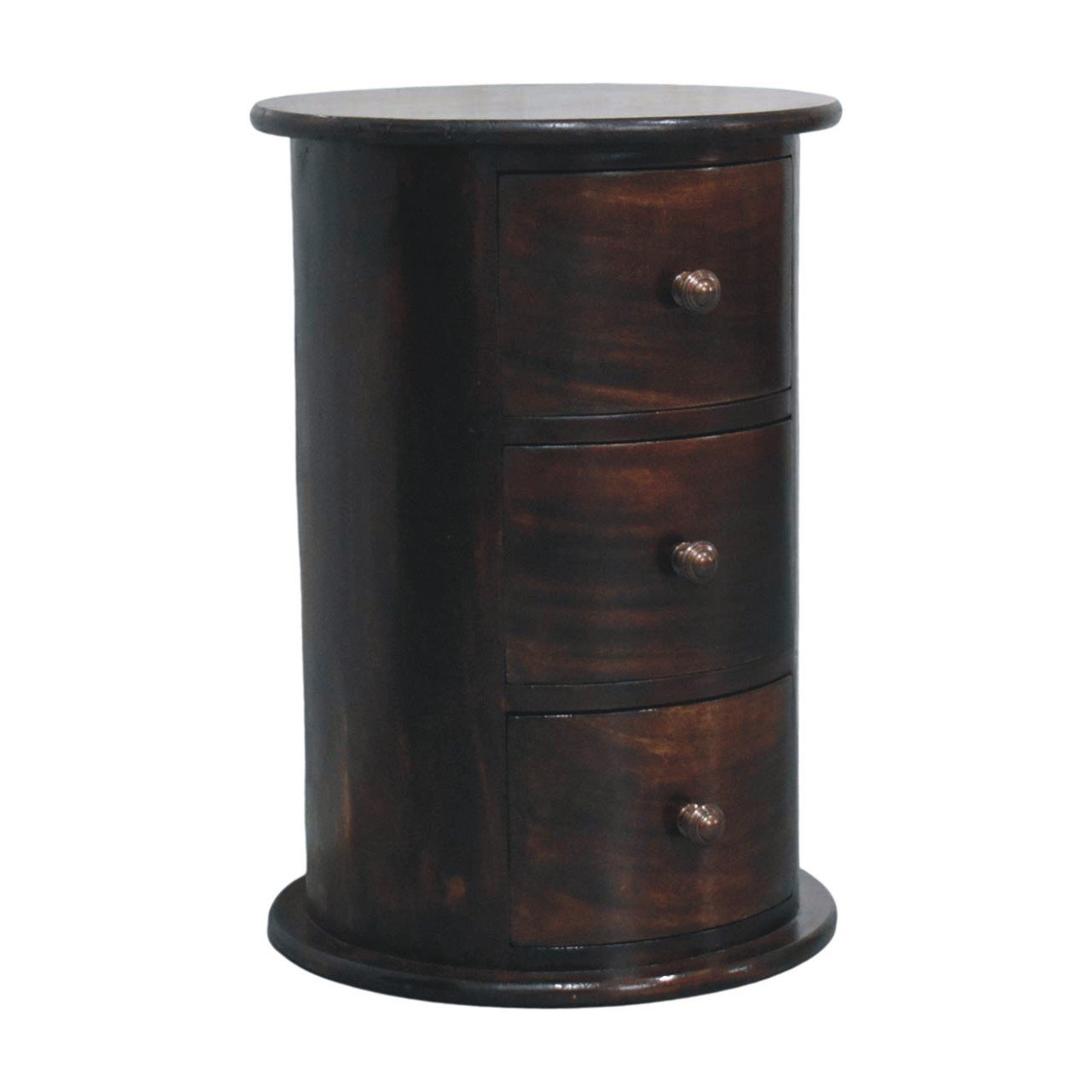 Komoda z litego drewna mango – orzechowa, 40 cm - obrazek 2