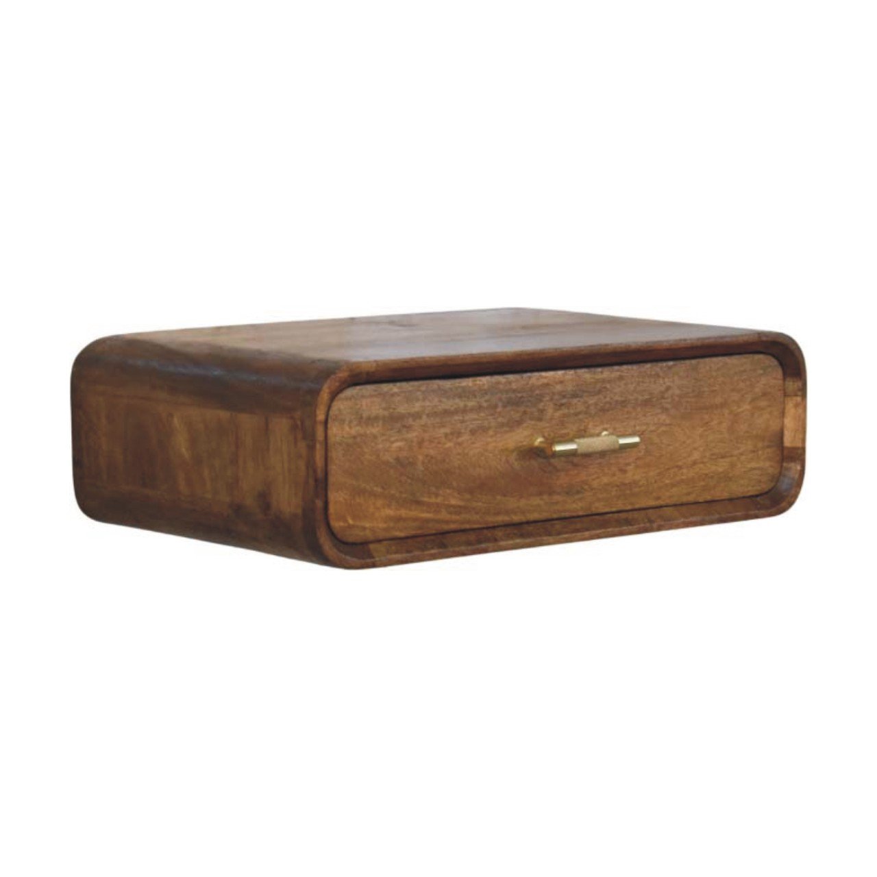 Szafka nocna z litego drewna mango – naturalna, 50 cm — model IN4377