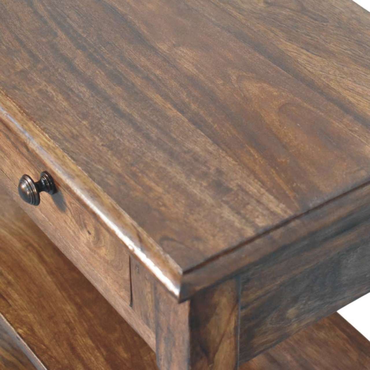 Szafka nocna Artisan IN4378 – lite drewno mango, wykończenie naturalne - Image 4