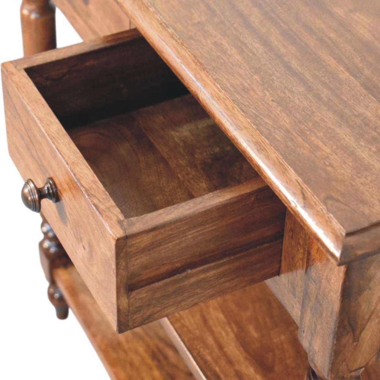 Szafka nocna Artisan IN4378 – lite drewno mango, wykończenie naturalne - Image 5