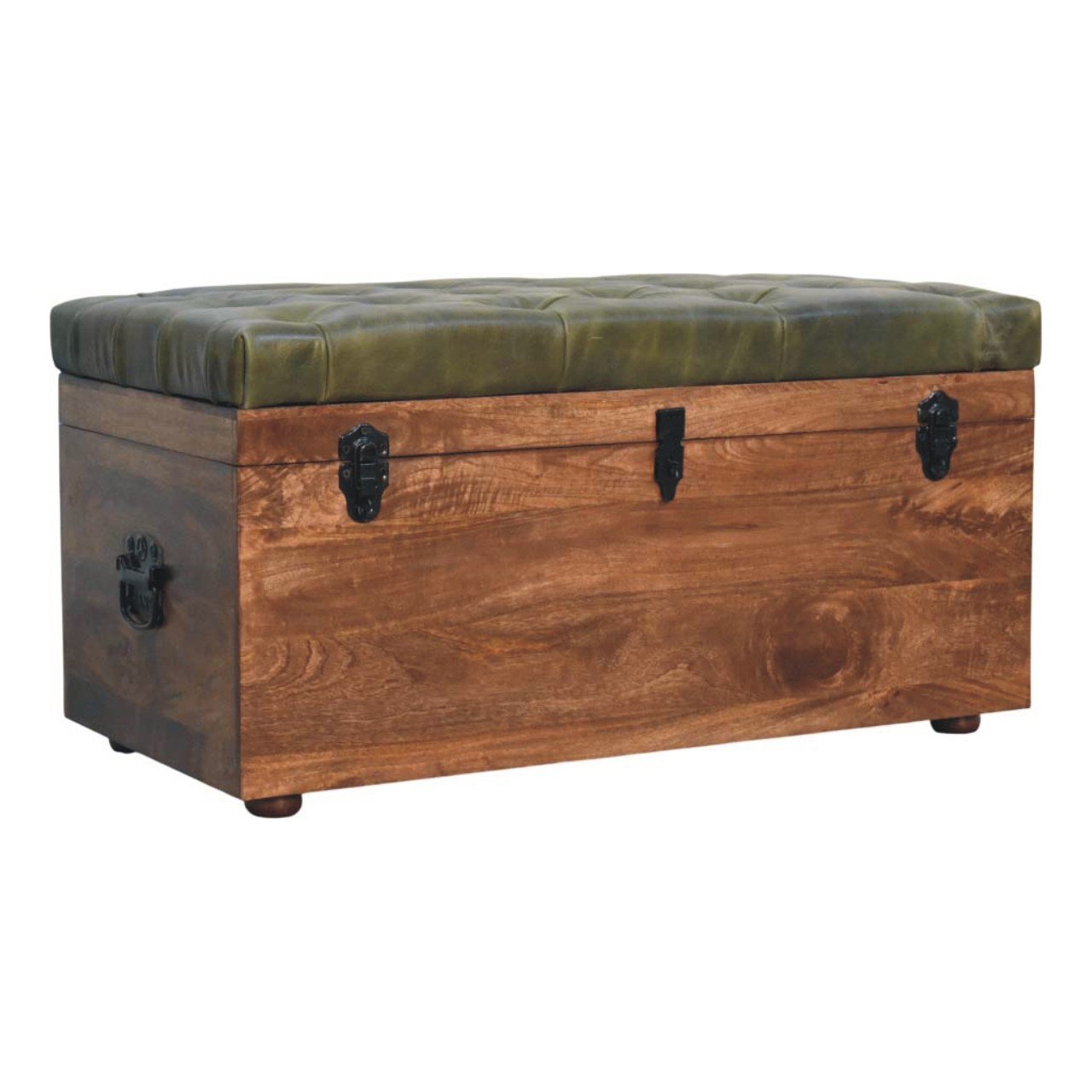 Ławka Artisan IN4382 – lite drewno mango, wykończenie naturalne - Image 2