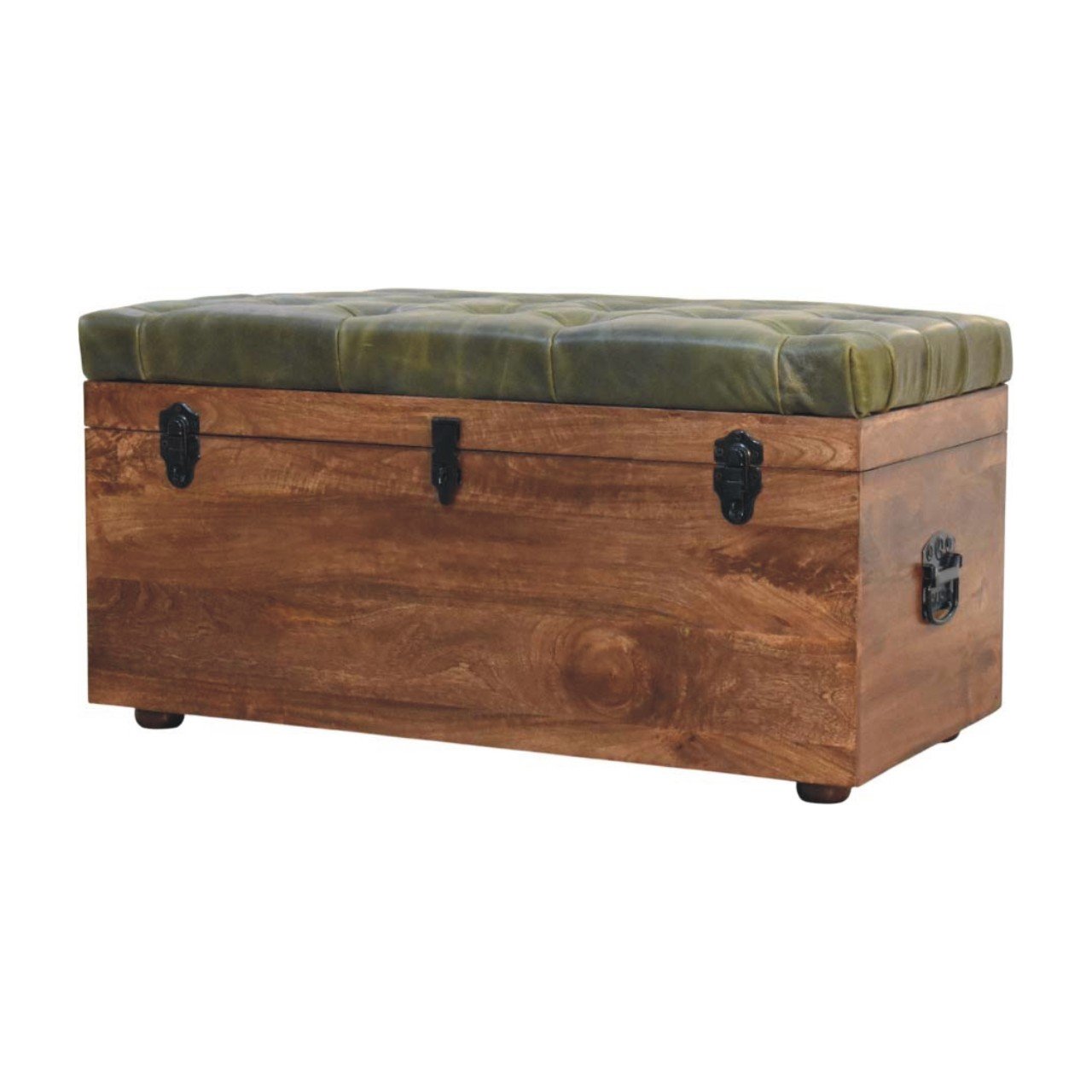 Ławka Artisan IN4382 – lite drewno mango, wykończenie naturalne - Image 3