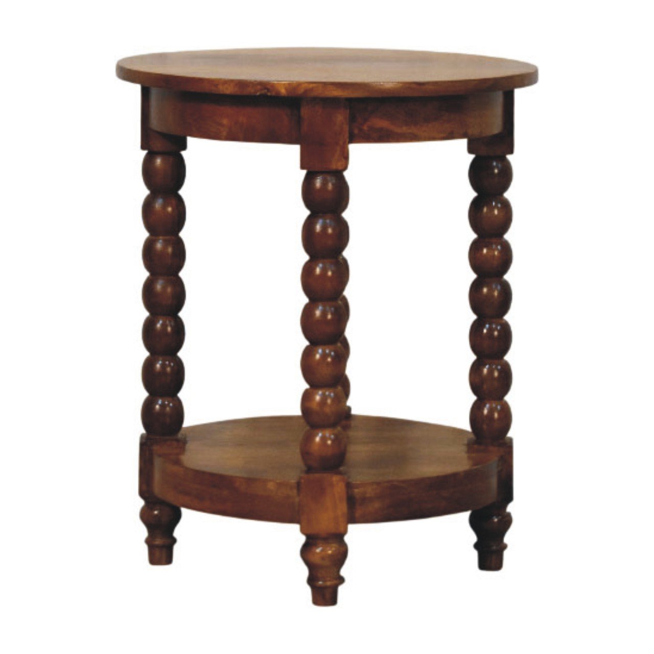 Stolik kawowy Artisan IN4407 – lite drewno mango, wykończenie naturalne - obrazek 3