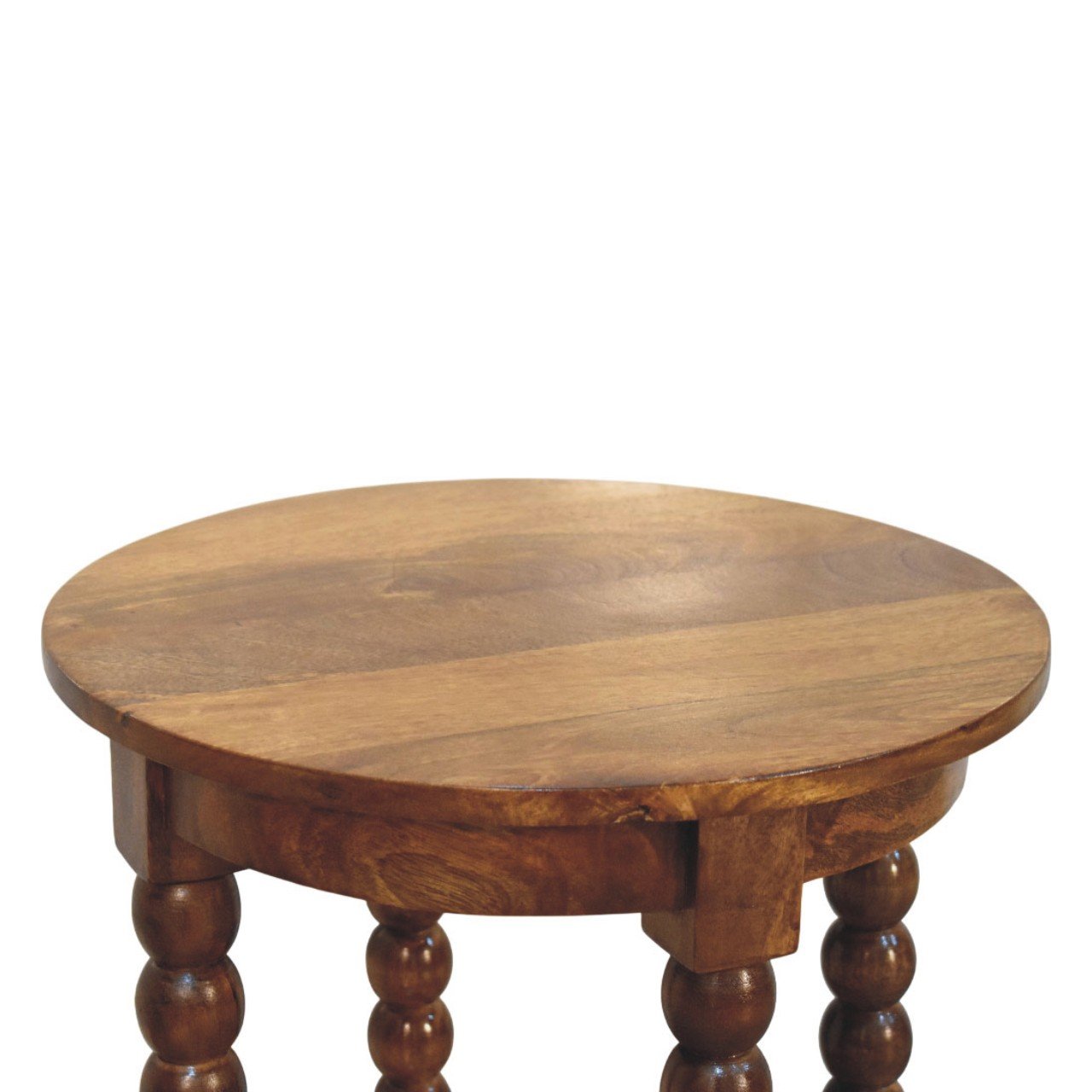 Stolik kawowy Artisan IN4407 – lite drewno mango, wykończenie naturalne - obrazek 5