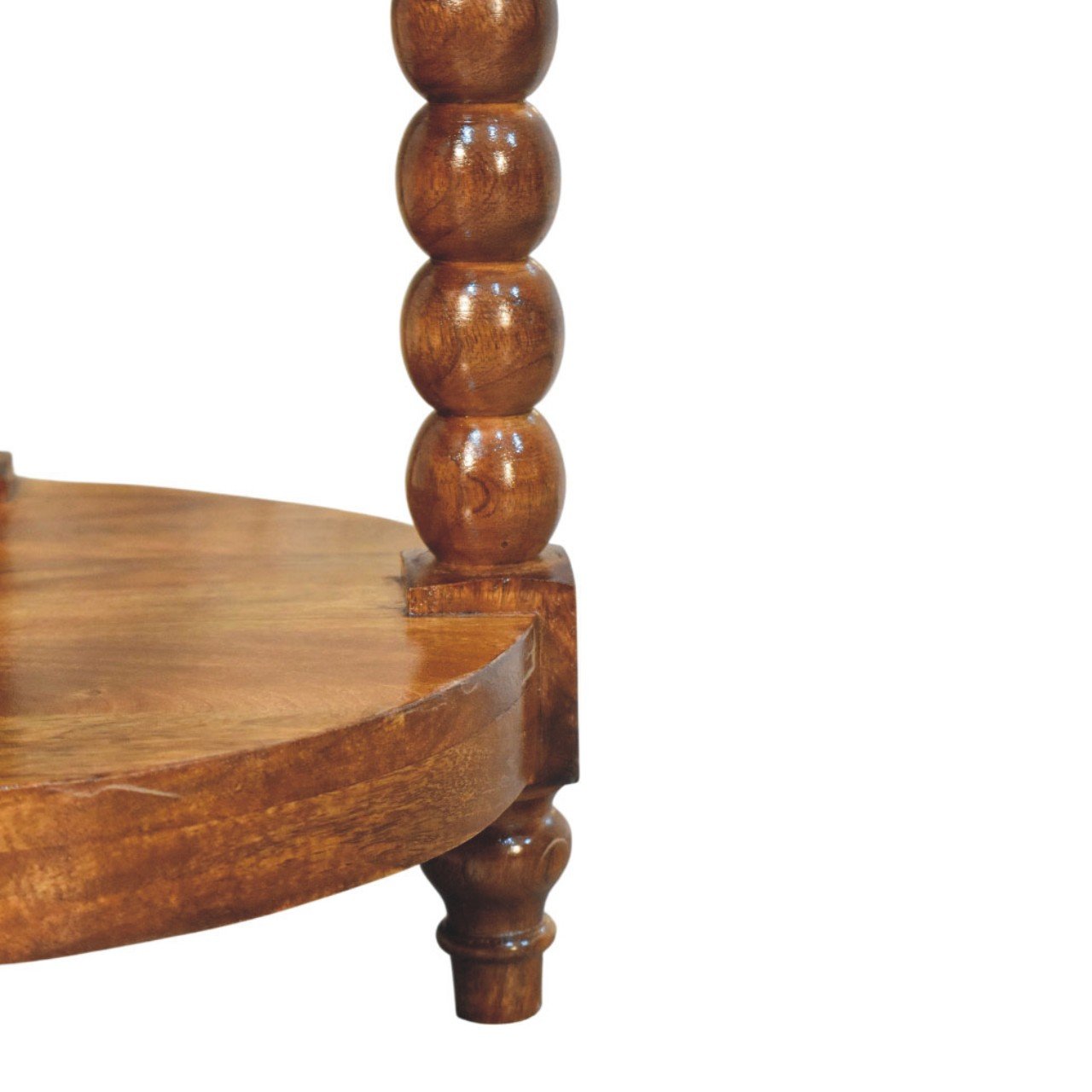 Stolik kawowy Artisan IN4407 – lite drewno mango, wykończenie naturalne - obrazek 7