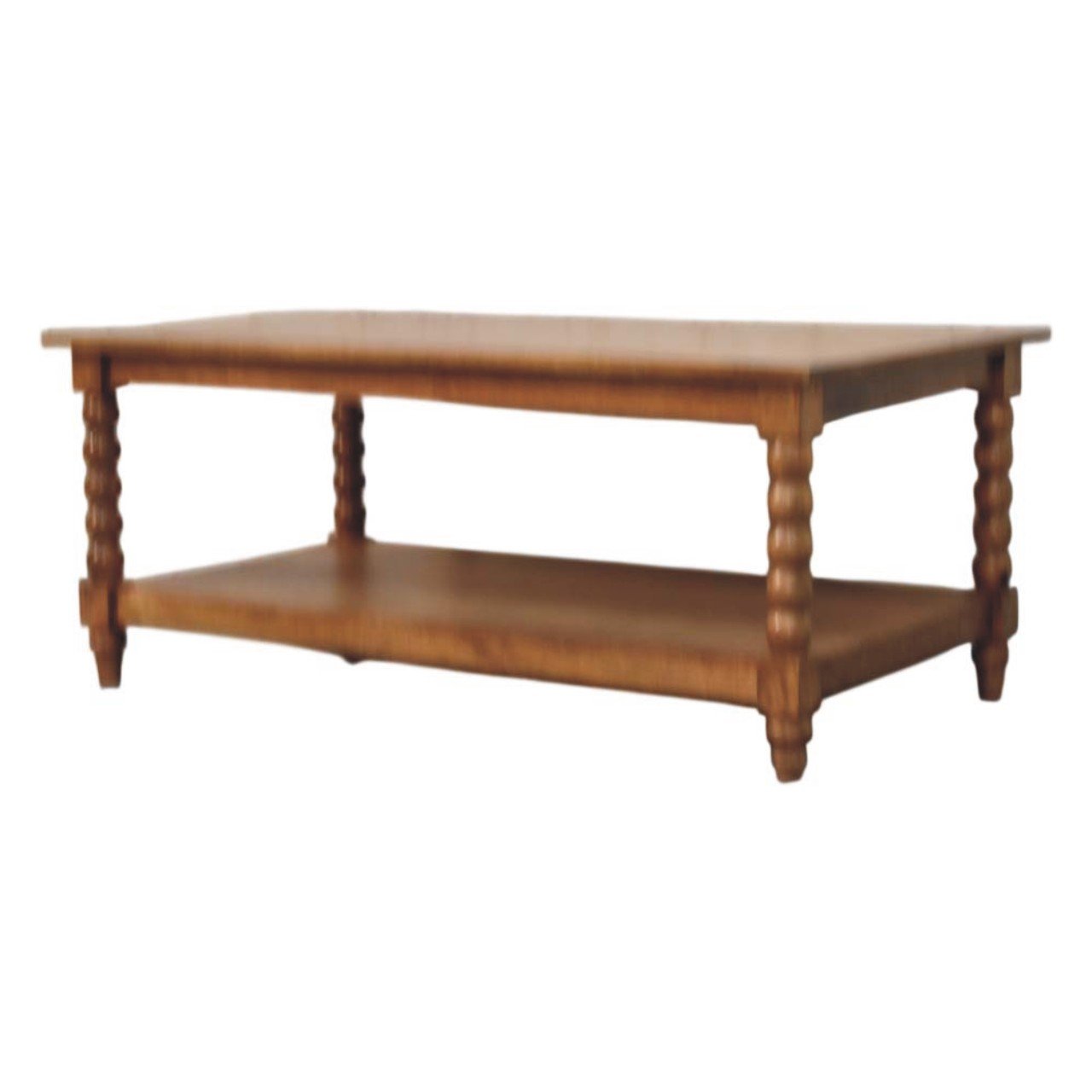 Stolik kawowy Artisan IN4408 – lite drewno mango, wykończenie naturalne - obrazek 2