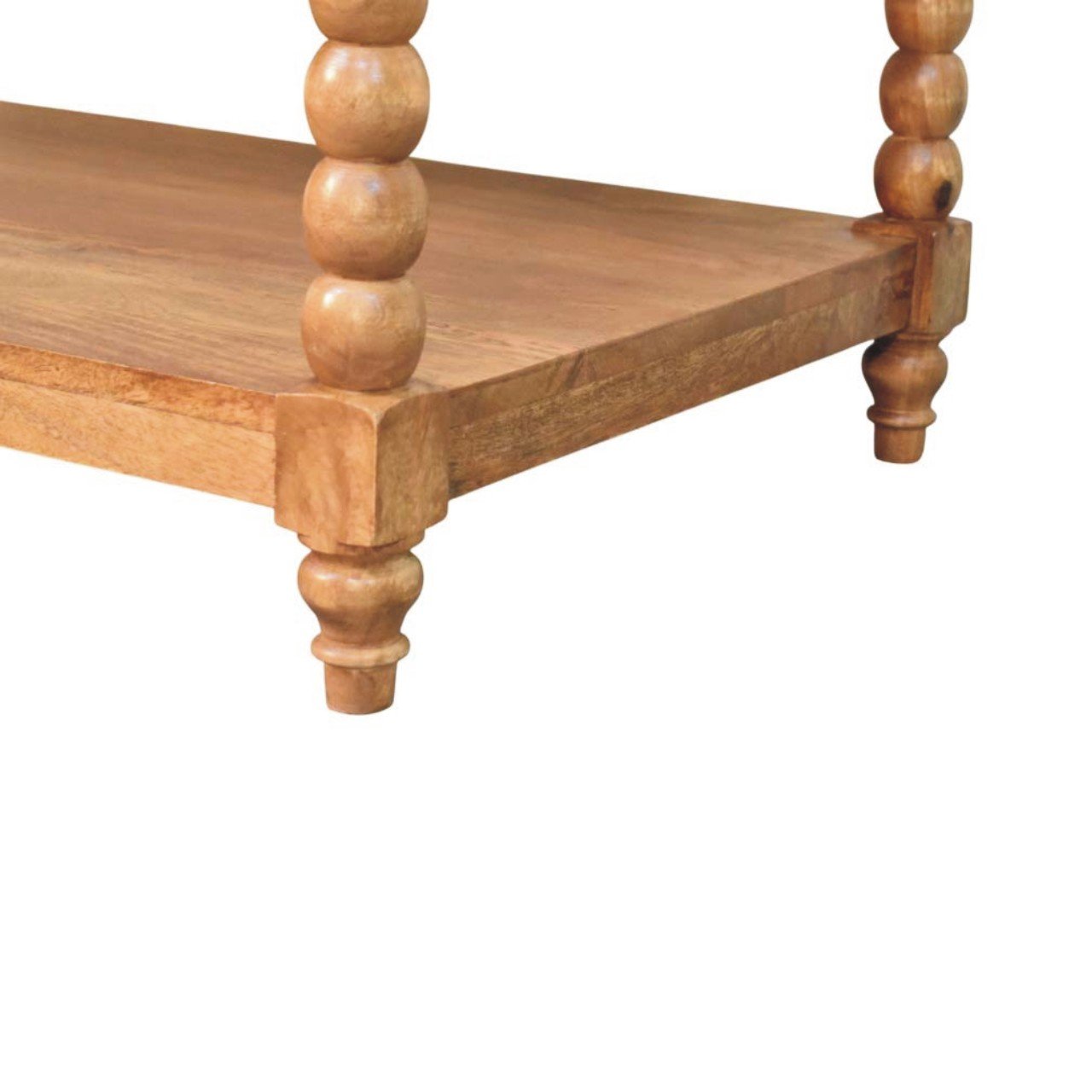 Stolik kawowy Artisan IN4408 – lite drewno mango, wykończenie naturalne - obrazek 6
