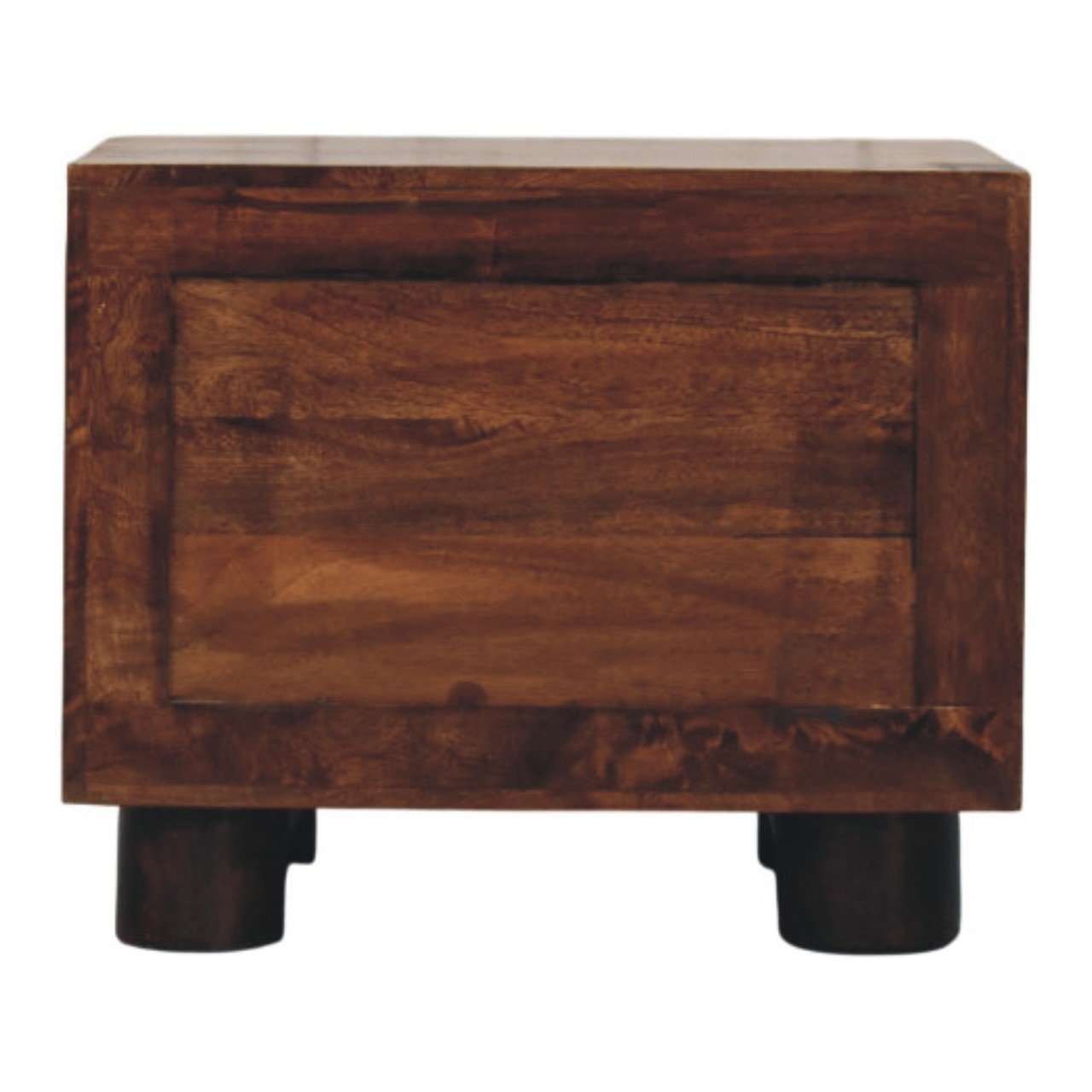 Szafka nocna z litego drewna mango – orzechowa, 45 cm — model IN4424 - Image 8
