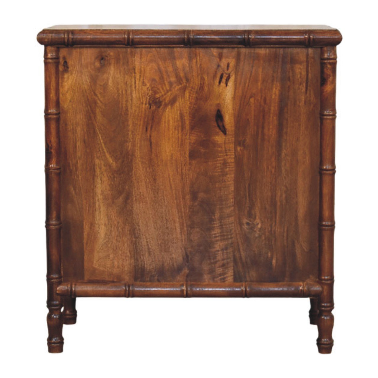 Komoda z litego drewna mango – kasztanowa, 75 cm — model IN4434 - Image 8