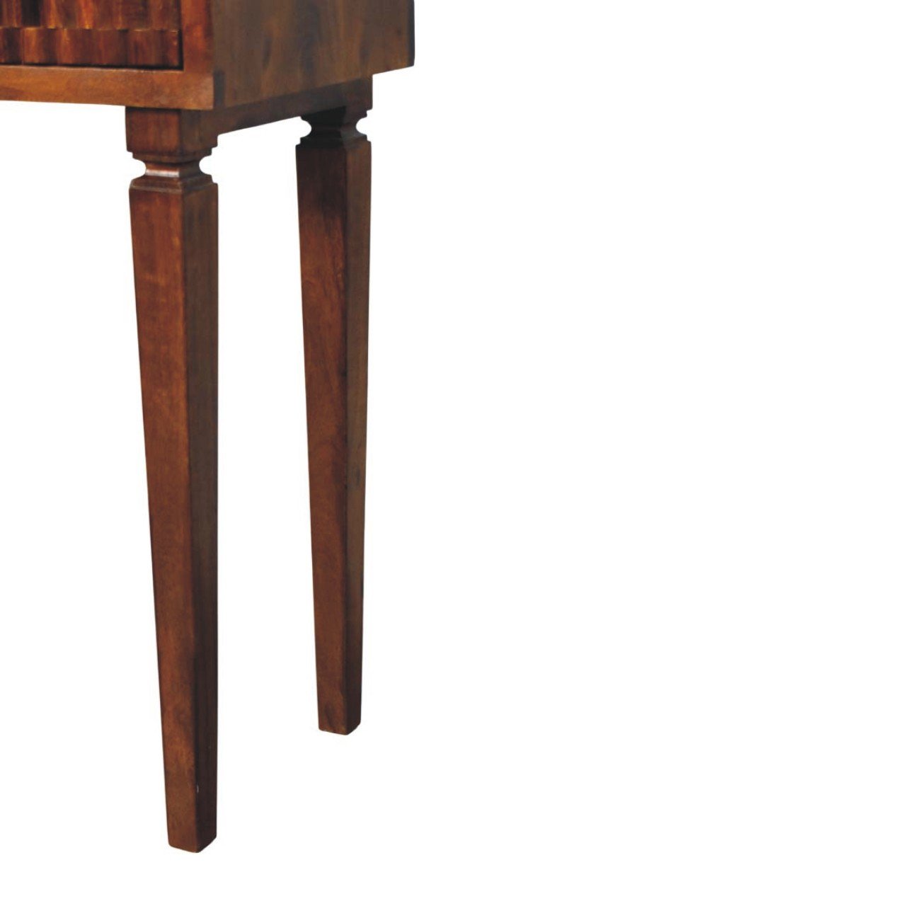 Stół z litego drewna mango – kasztanowy, 80 cm — model IN4438 - obrazek 6