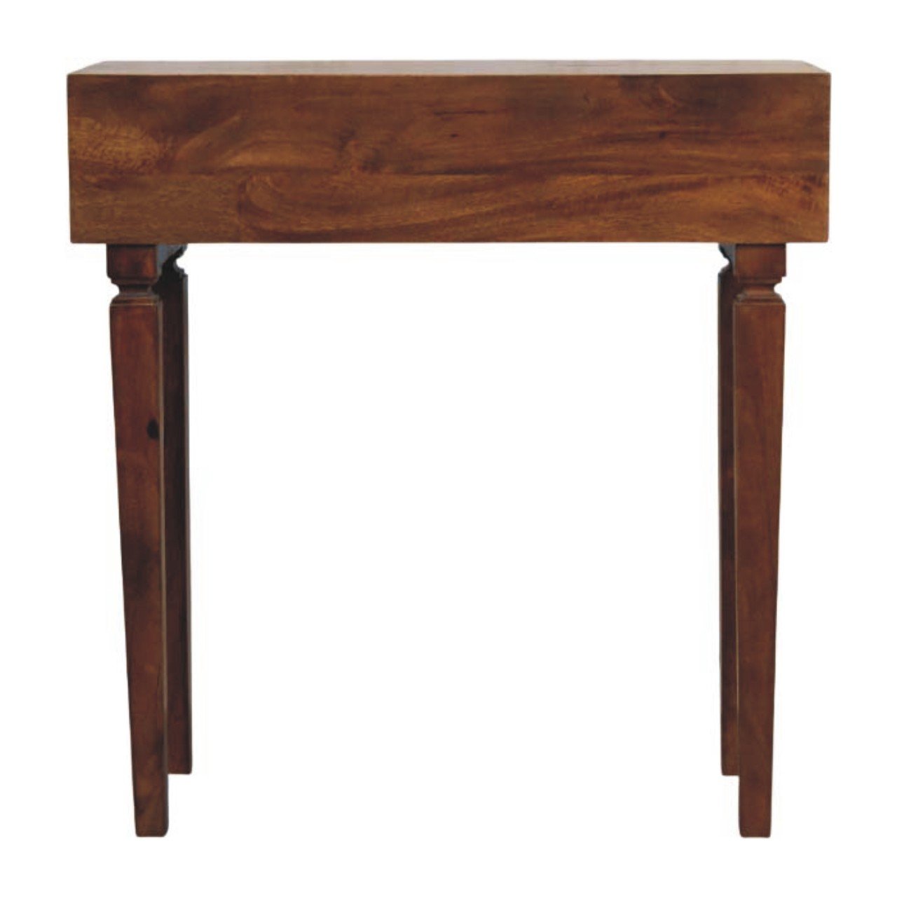 Stół z litego drewna mango – kasztanowy, 80 cm — model IN4438 - obrazek 8
