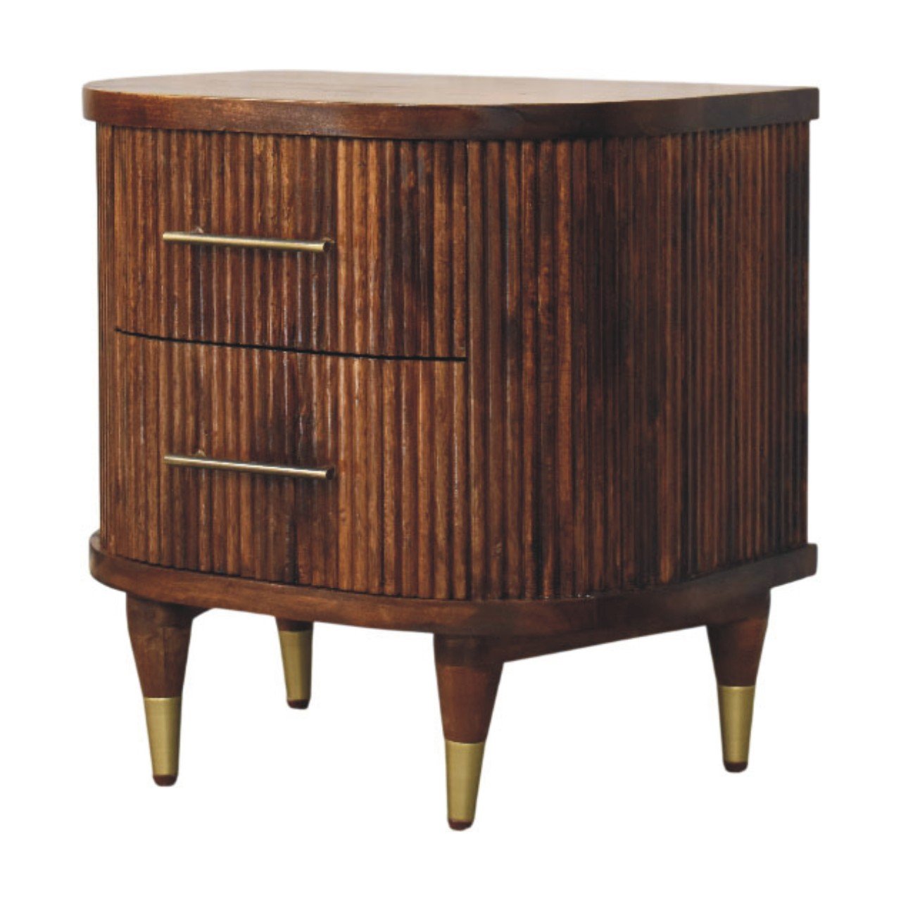 Szafka nocna Artisan IN4440 – lite drewno mango, wykończenie kasztanowe - Image 2