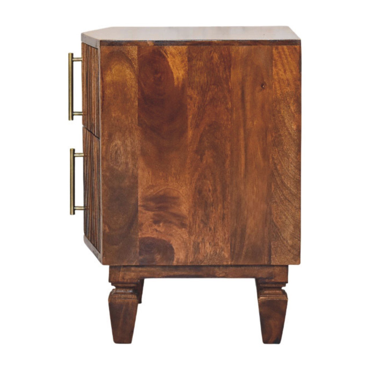 Szafka nocna Artisan IN4442 – lite drewno mango, wykończenie kasztanowe - Image 6