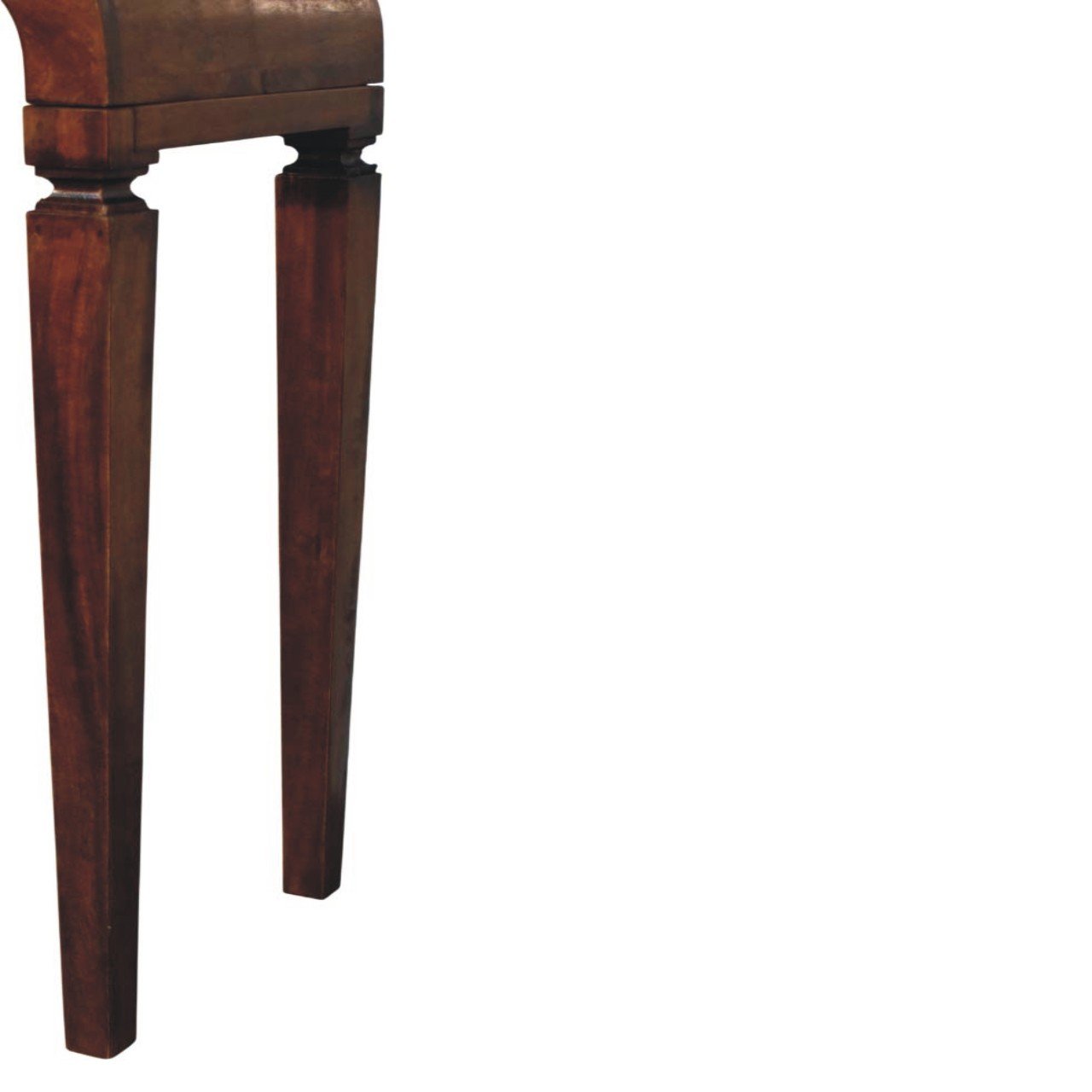 Stół z litego drewna mango – kasztanowy, 120 cm - obrazek 6