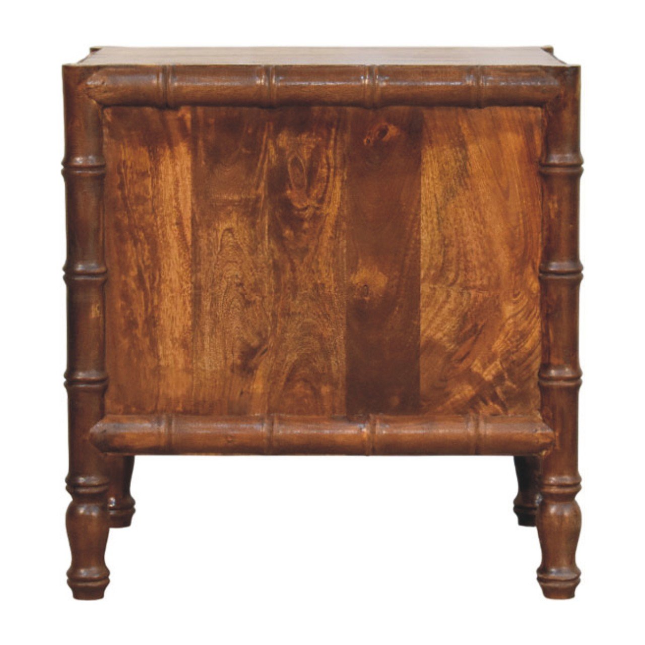 Szafka nocna z litego drewna mango – kasztanowa, 55 cm — model IN4447 - Image 7