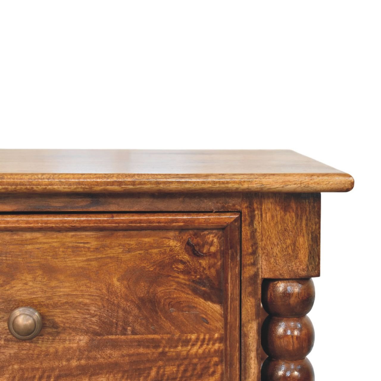 Szafka nocna Artisan IN4448 – lite drewno mango, wykończenie kasztanowe - Image 3