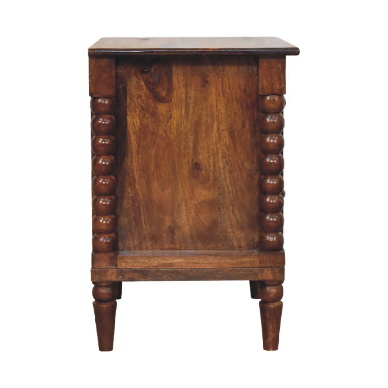 Szafka nocna Artisan IN4448 – lite drewno mango, wykończenie kasztanowe - Image 7