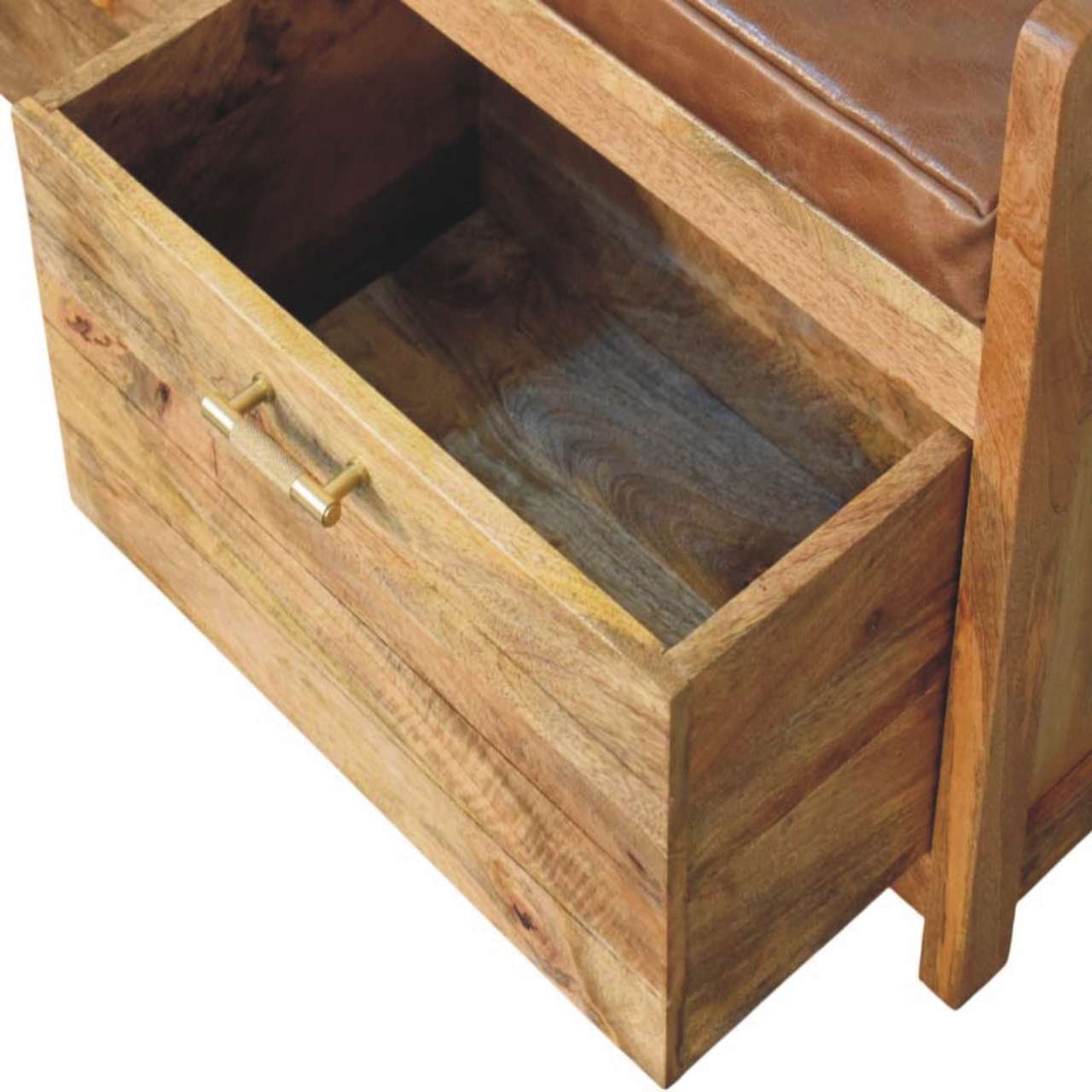 Ławka Artisan IN4455 – lite drewno mango, wykończenie naturalne - Image 7