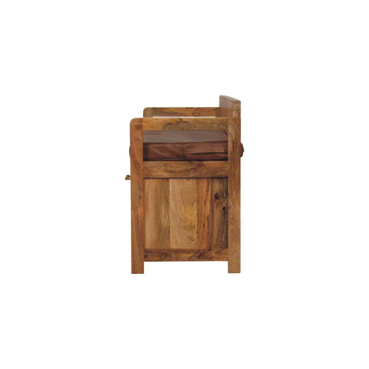 Ławka Artisan IN4455 – lite drewno mango, wykończenie naturalne - Image 8