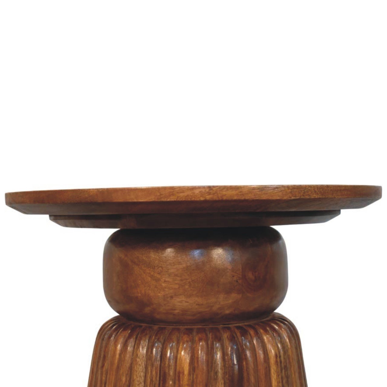 Stolik kawowy z litego drewna mango – naturalny, 45 cm — model IN4460 - Image 4