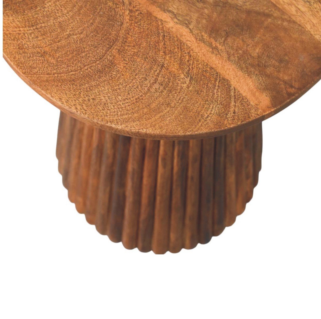 Stolik kawowy z litego drewna mango – naturalny, 45 cm — model IN4460 - Image 5