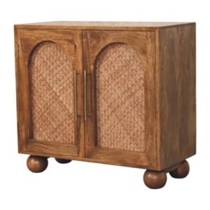 Komoda z litego drewna mango – naturalna, 75 cm — model IN4462