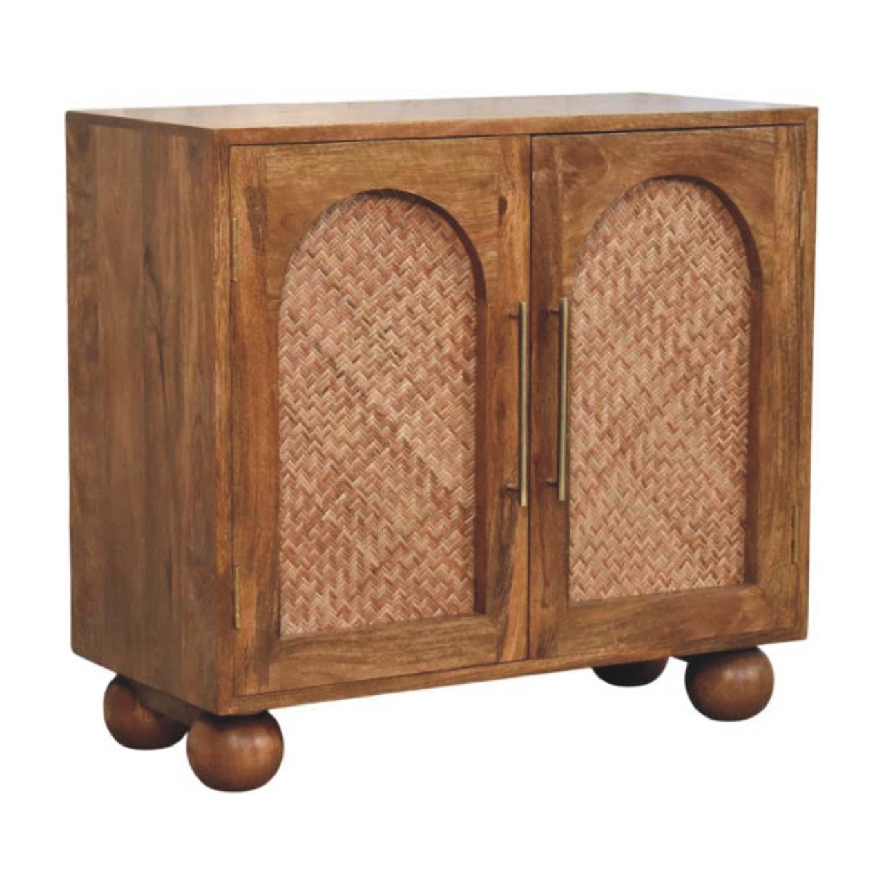 Komoda z litego drewna mango – naturalna, 75 cm — model IN4462 - Image 2