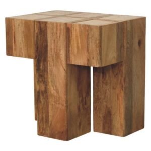 Stolik kawowy Artisan IN4463 – lite drewno mango, wykończenie dębowe