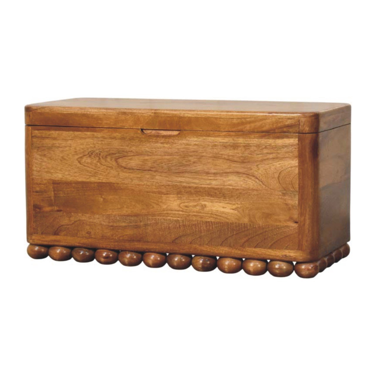 Ławka z litego drewna mango – naturalna, 80 cm - obrazek 2