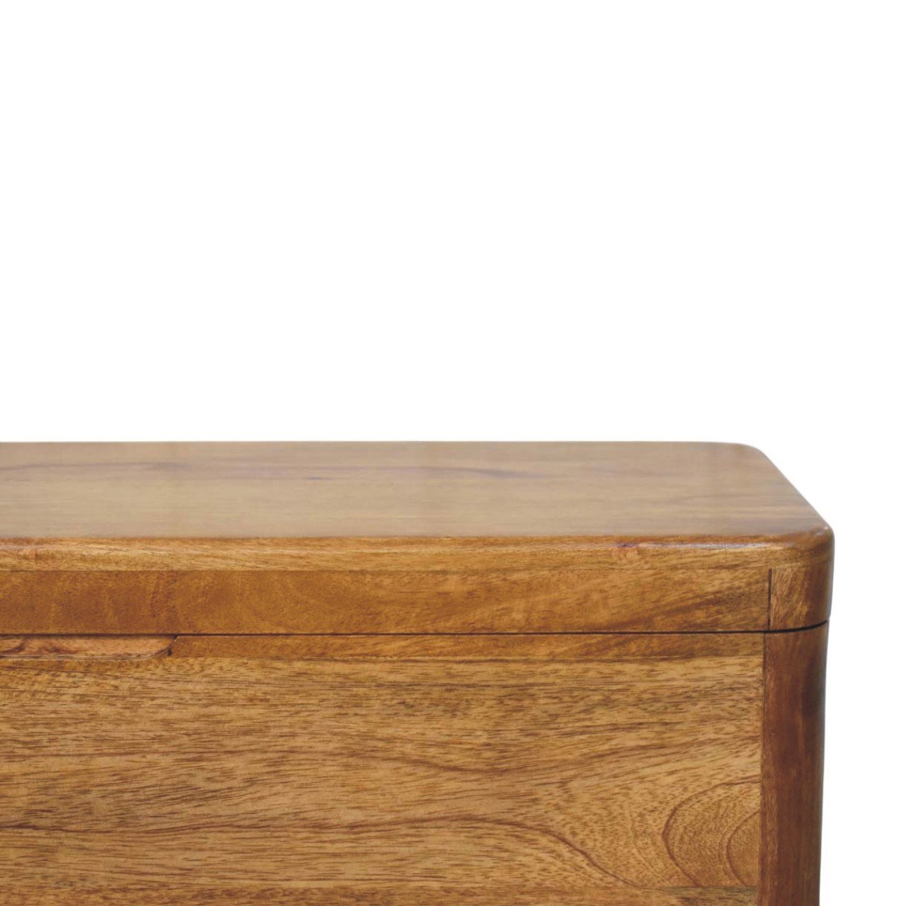 Ławka z litego drewna mango – naturalna, 80 cm - obrazek 3