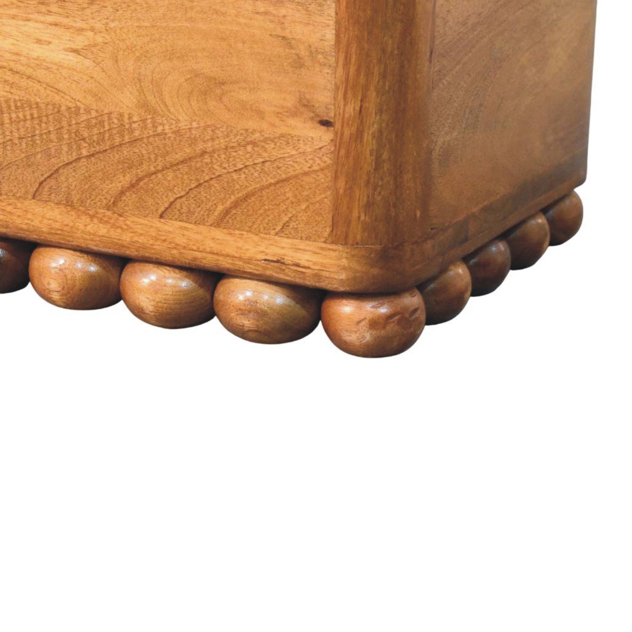 Ławka z litego drewna mango – naturalna, 80 cm - obrazek 8