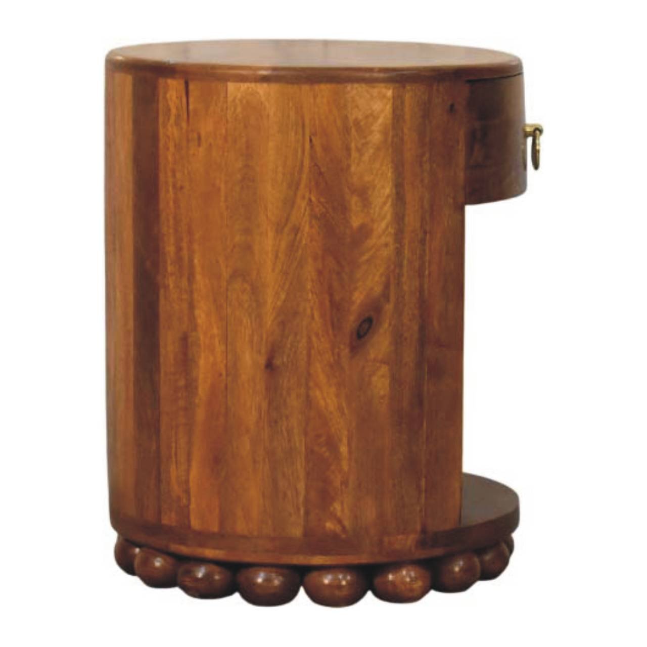 Stolik kawowy z litego drewna mango – 40 cm - Image 7