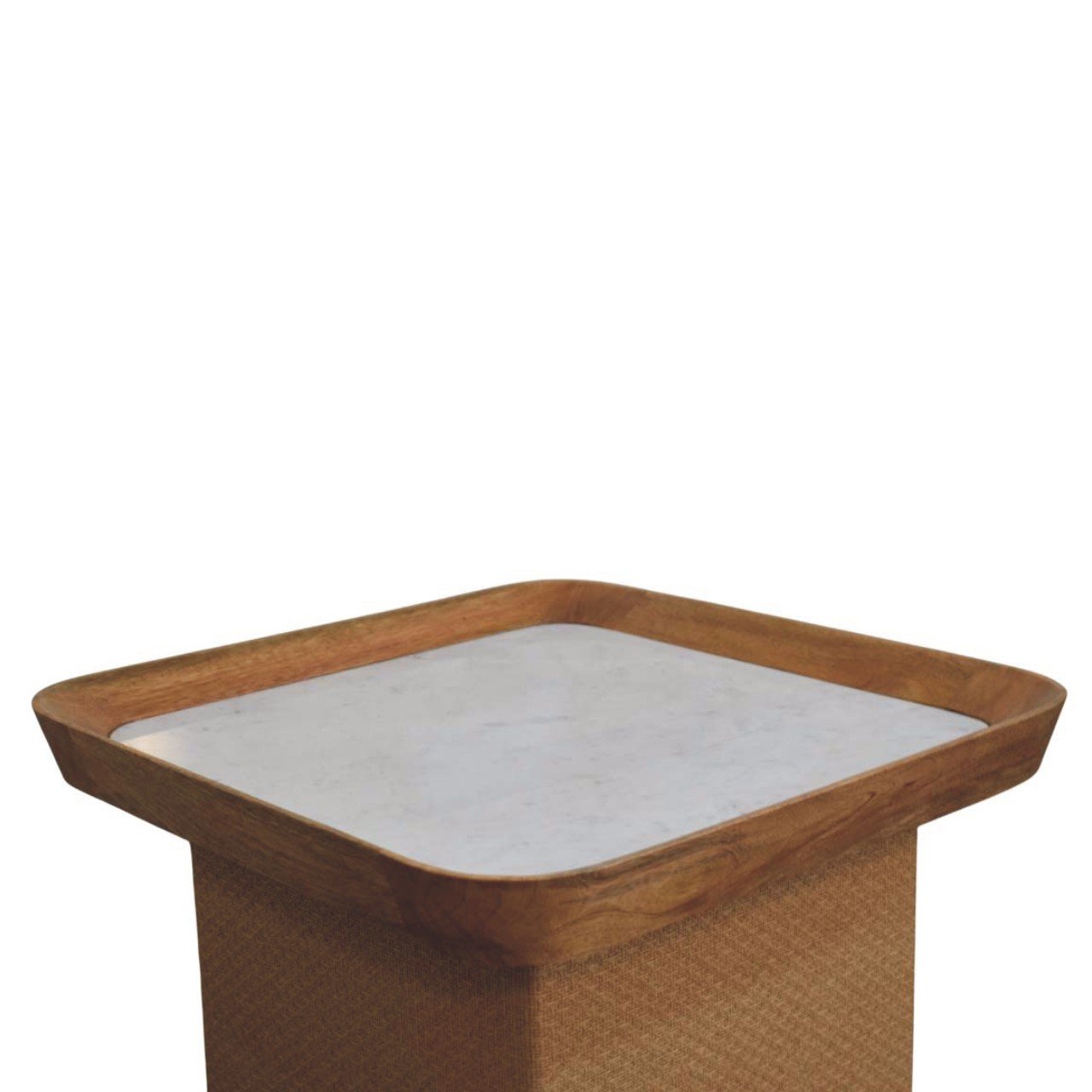 Stolik kawowy Artisan IN4479 – lite drewno mango, wykończenie dębowe - obrazek 6