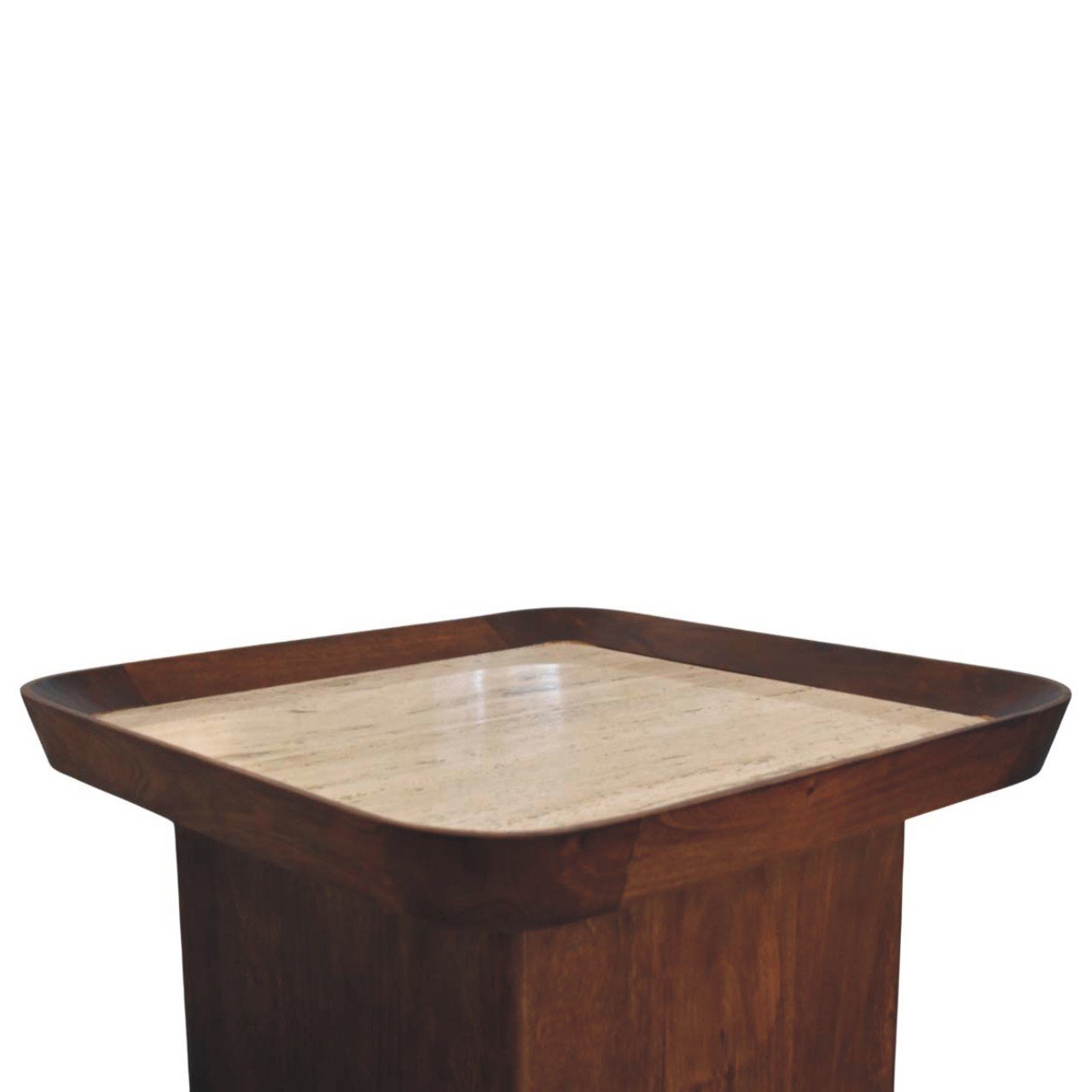 Stolik kawowy Artisan IN4480 – lite drewno mango, wykończenie kasztanowe - obrazek 4
