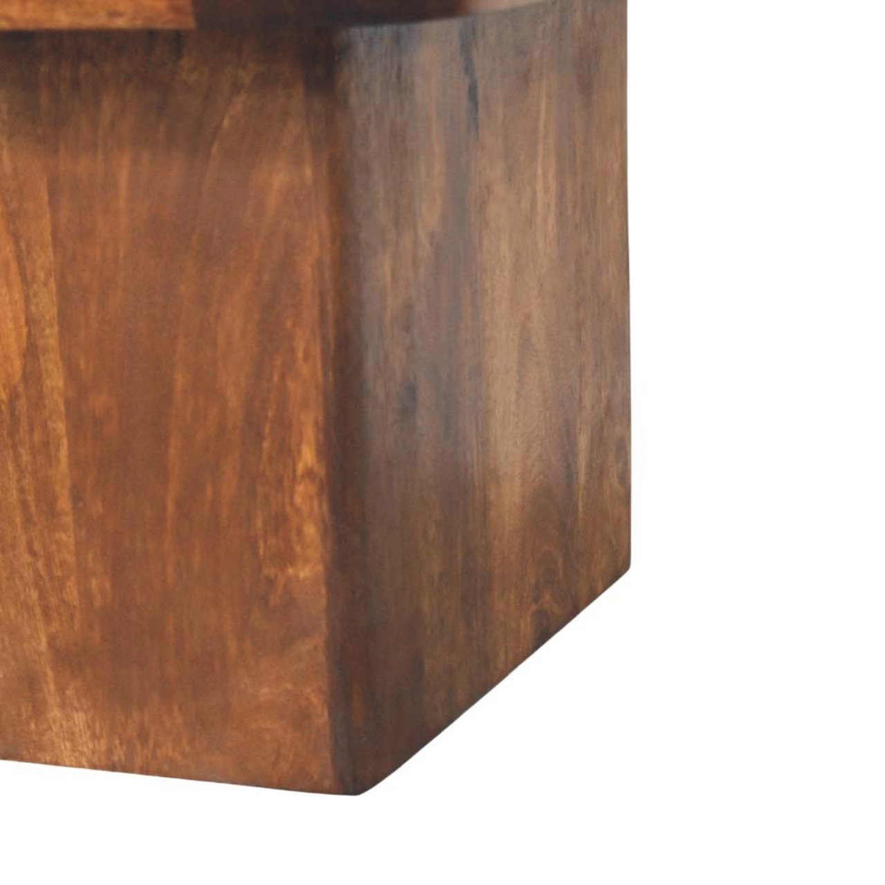 Stolik kawowy Artisan IN4480 – lite drewno mango, wykończenie kasztanowe - obrazek 7