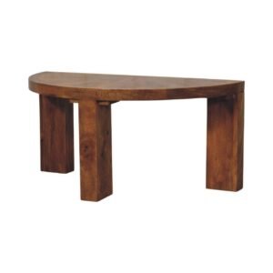 Stolik kawowy z litego drewna mango – naturalny, 84 cm