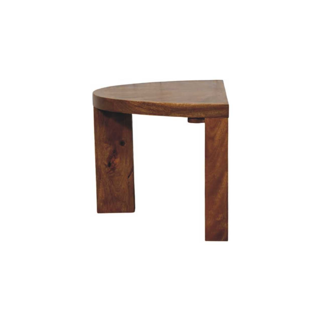 Stolik kawowy z litego drewna mango – naturalny, 84 cm - Image 7