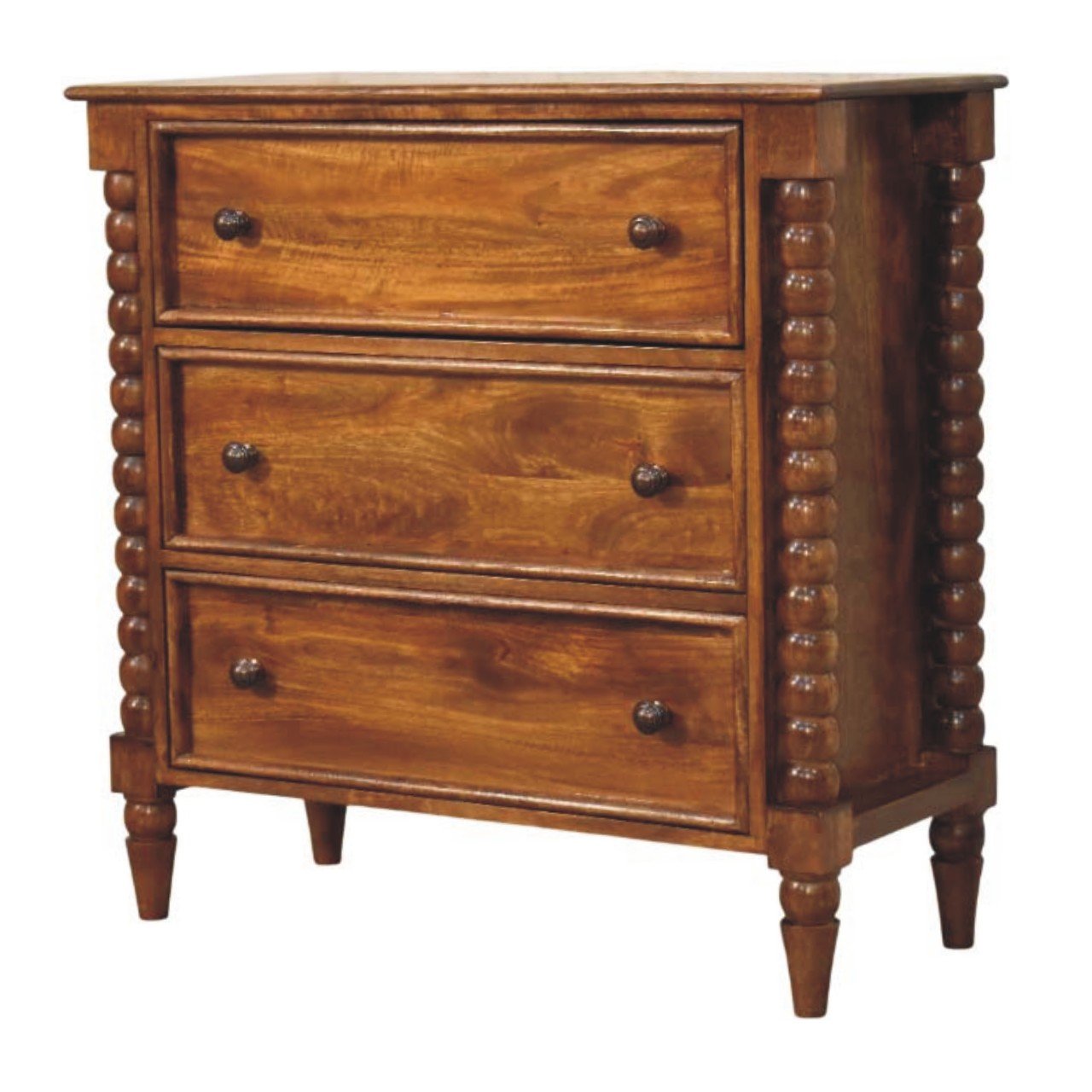 Mebel Artisan Artisan IN4483 – lite drewno mango, wykończenie kasztanowe - obrazek 2