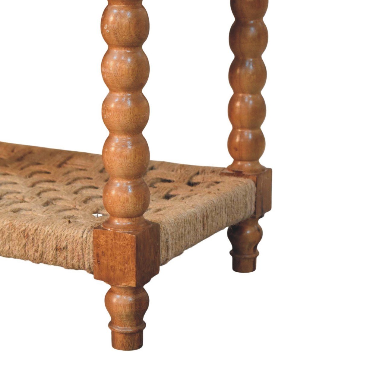 Konsola Artisan IN4487 – lite drewno mango, wykończenie kasztanowe - obrazek 5