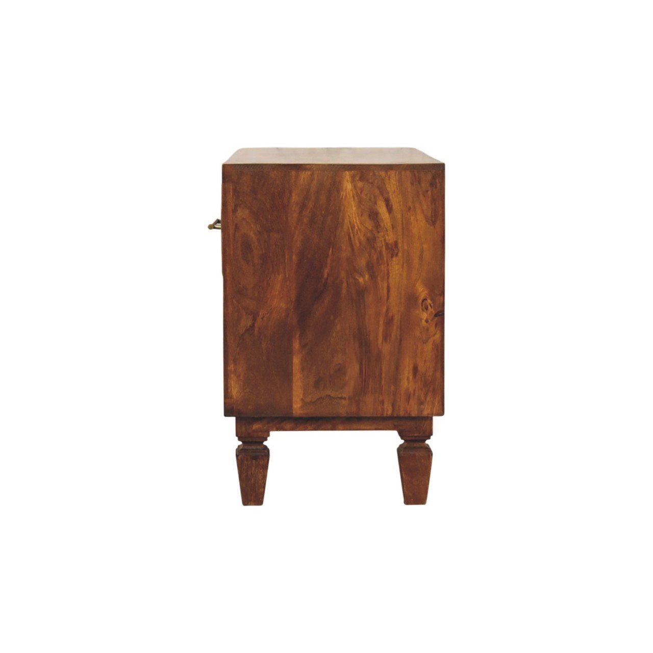 Ławka z litego drewna mango – kasztanowa, 87 cm - Image 7