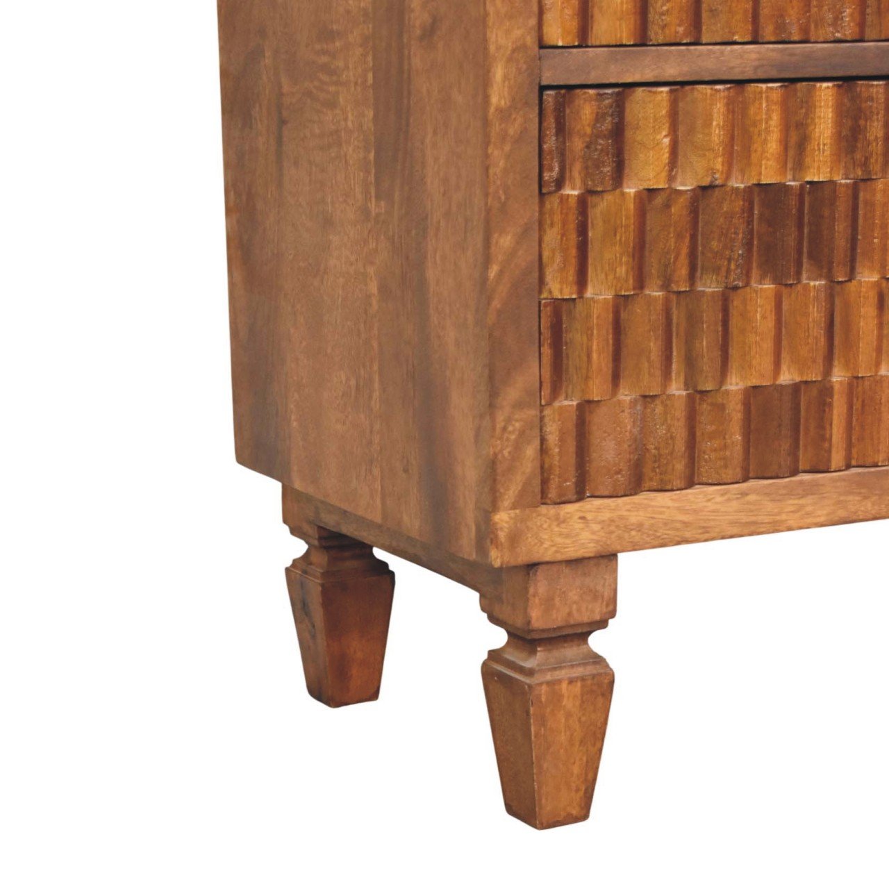 Komoda z litego drewna mango – kasztanowa, 83 cm - Image 6