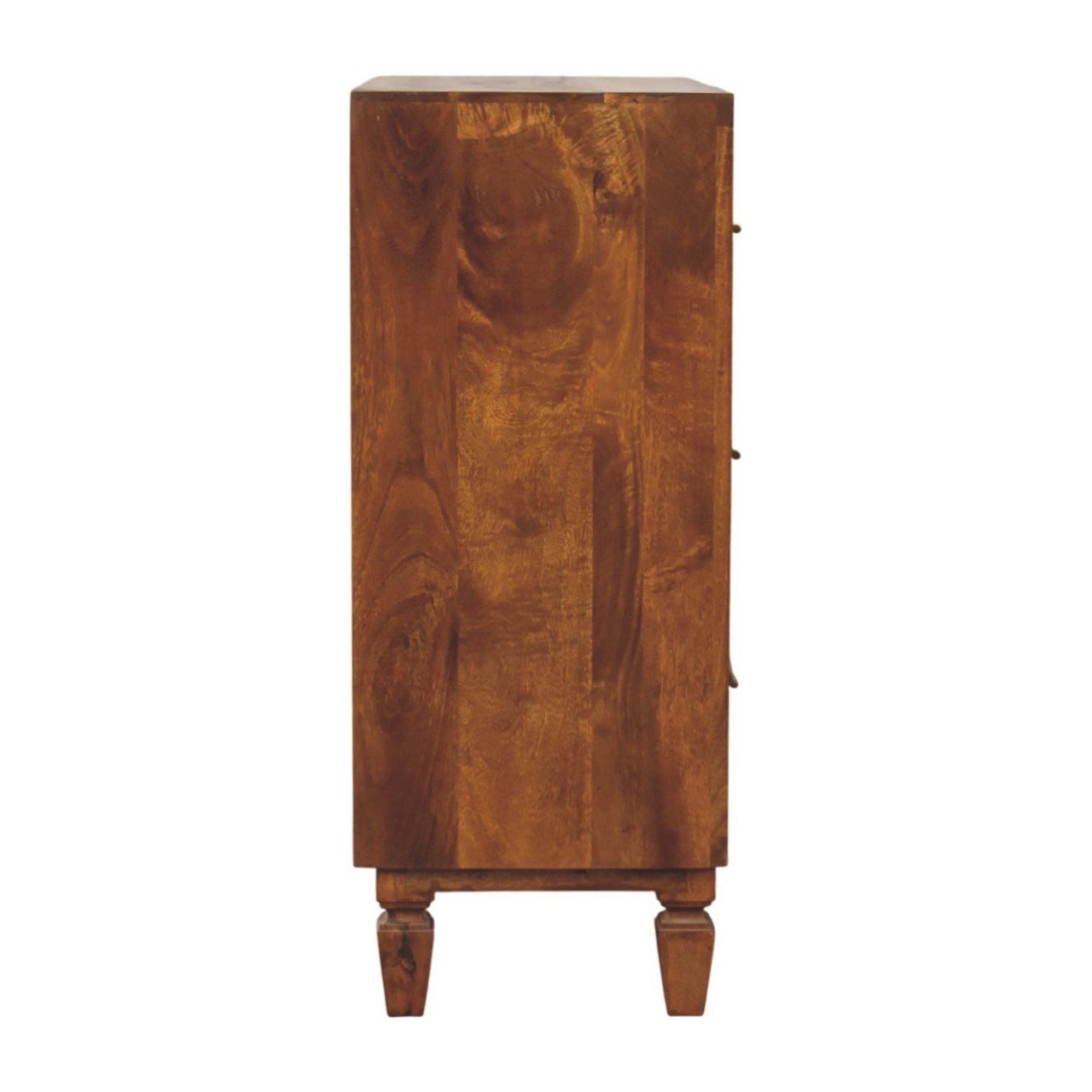 Komoda z litego drewna mango – kasztanowa, 83 cm - Image 7