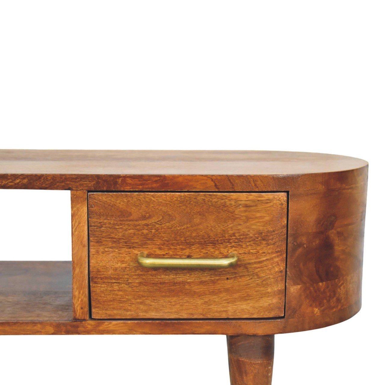 Szafka RTV Artisan IN4503 – lite drewno mango, wykończenie kasztanowe - obrazek 3