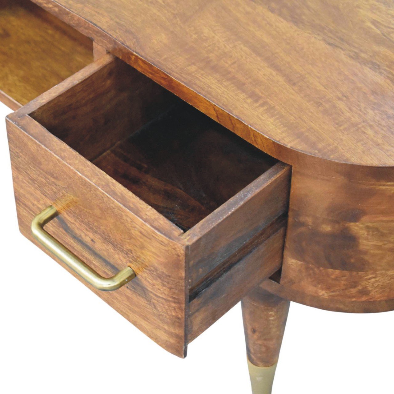 Szafka RTV Artisan IN4503 – lite drewno mango, wykończenie kasztanowe - obrazek 5