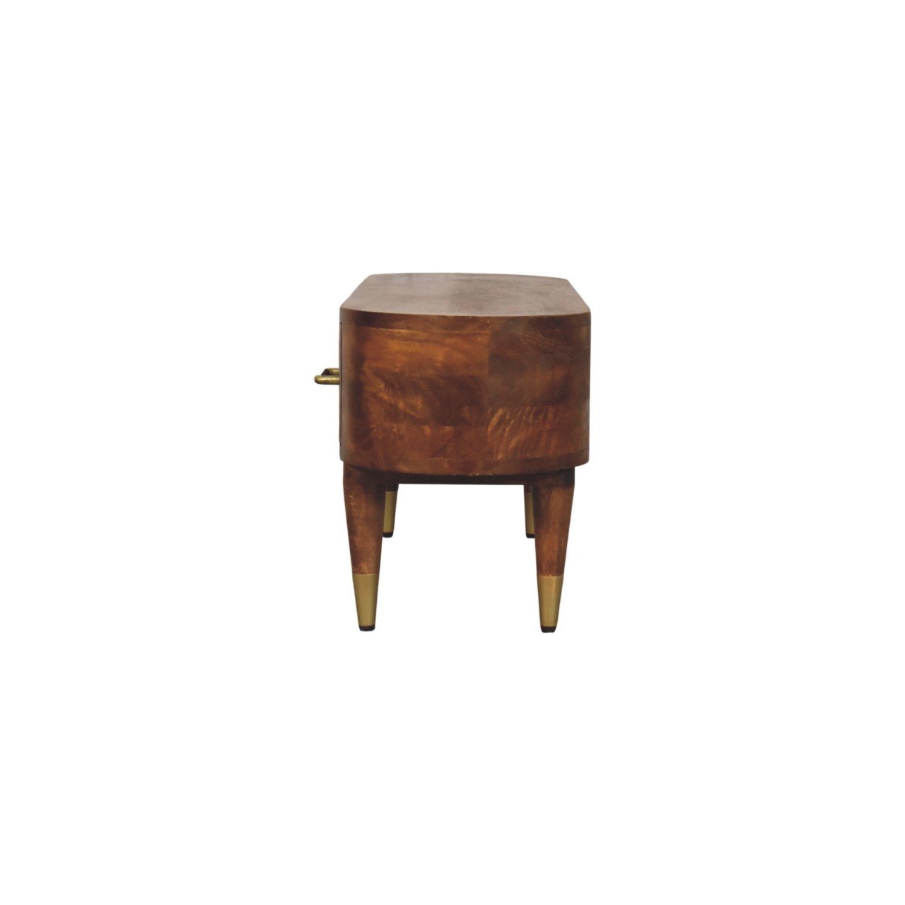 Szafka RTV Artisan IN4503 – lite drewno mango, wykończenie kasztanowe - obrazek 7