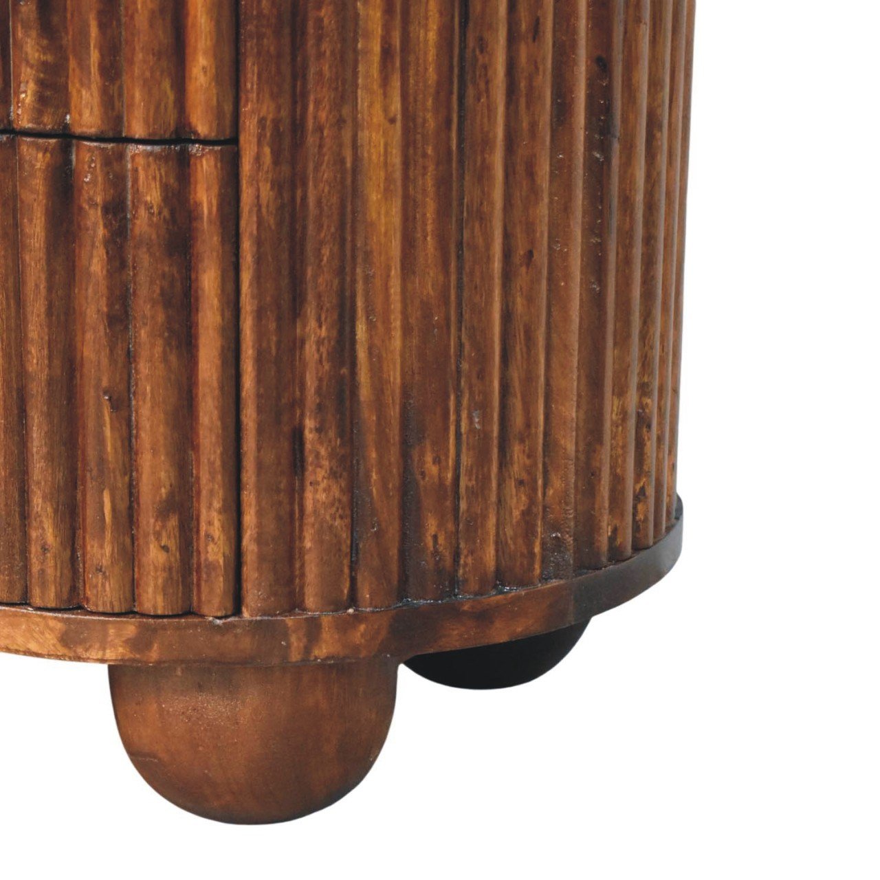 Szafka nocna Artisan IN4507 – lite drewno mango, wykończenie kasztanowe - Image 6