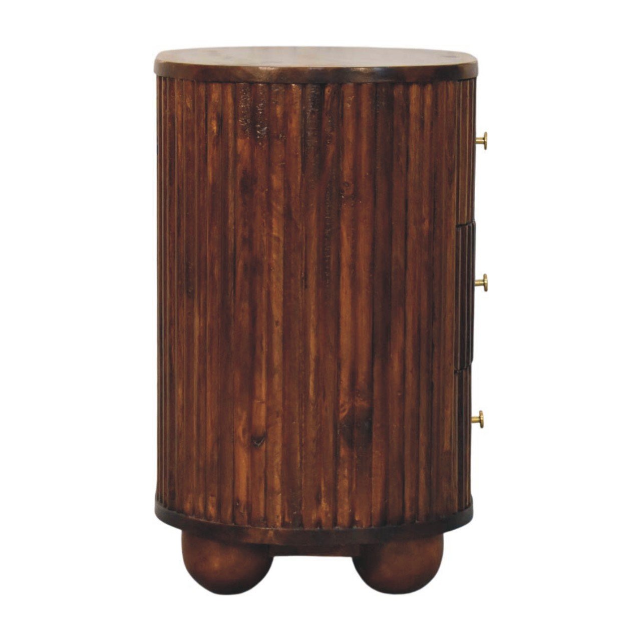 Szafka nocna Artisan IN4507 – lite drewno mango, wykończenie kasztanowe - Image 7