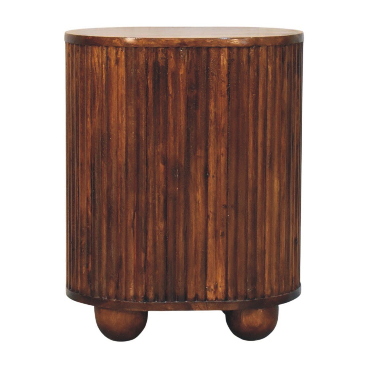 Szafka nocna Artisan IN4507 – lite drewno mango, wykończenie kasztanowe - Image 8
