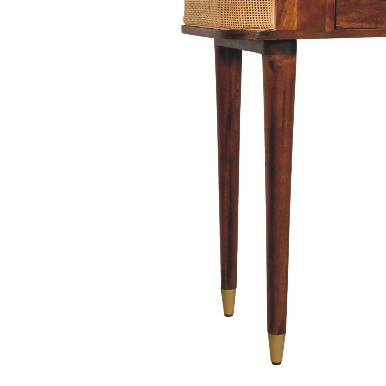 Stół z litego drewna mango – kasztanowy, 90 cm — model IN4508 - obrazek 6